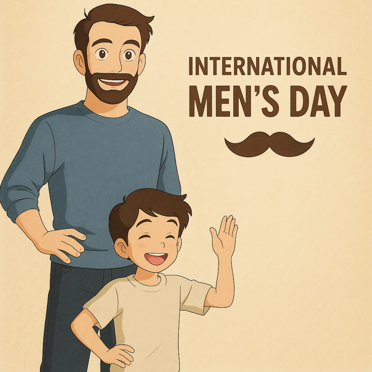 Fast Image AI Let the Gentle Strength of Men Be Seen by the World  A Tribute to International Mens Day