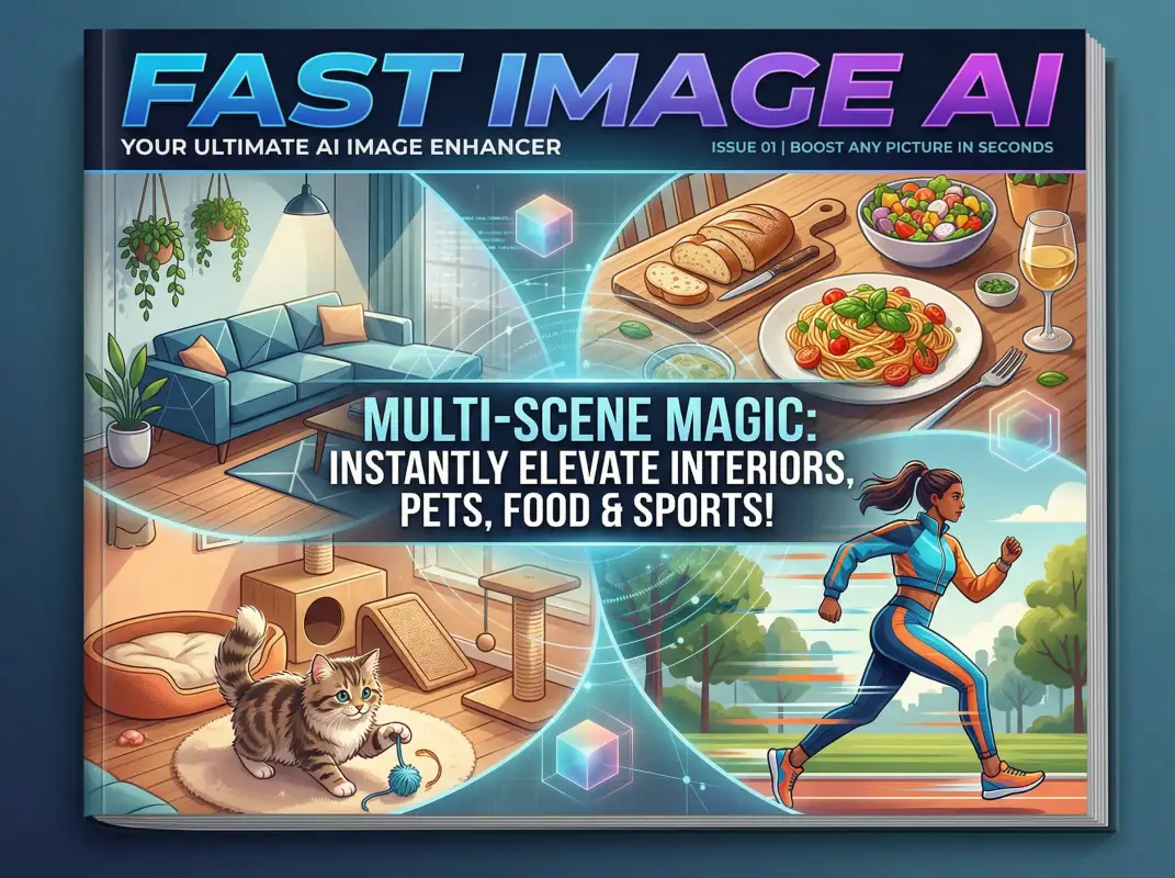 Fast Image AI 全新升级 - AI图像增强器助你打造极致画质
