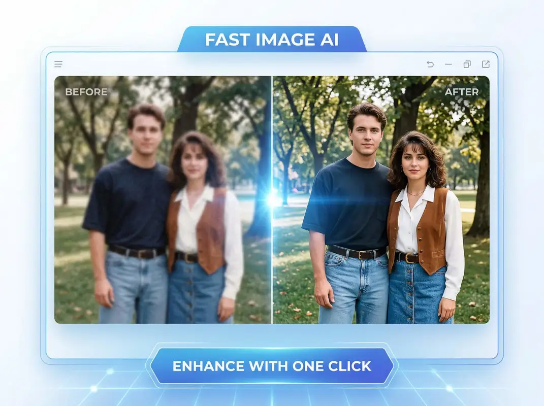 一键增强照片质量告别模糊与瑕疵 - Fast Image AI 重磅更新