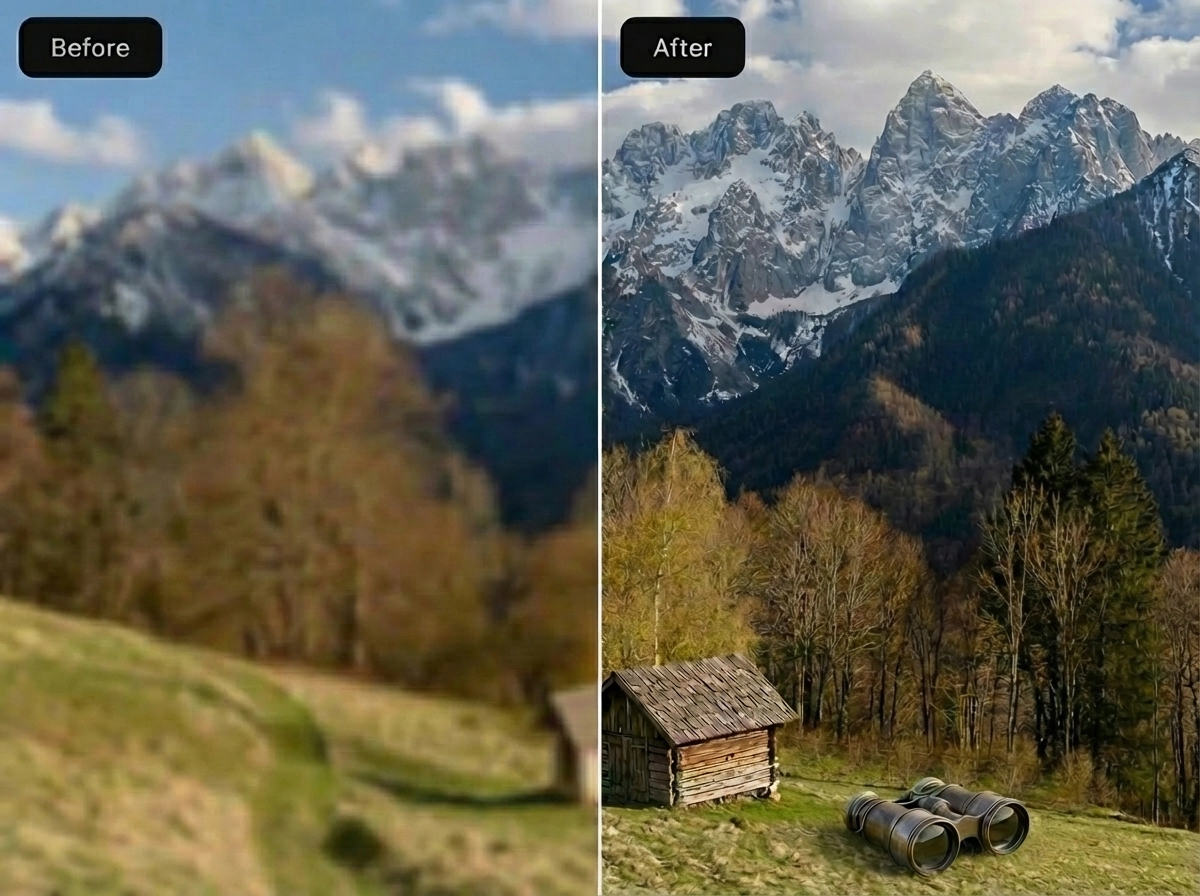 Enhance image quality online with AI