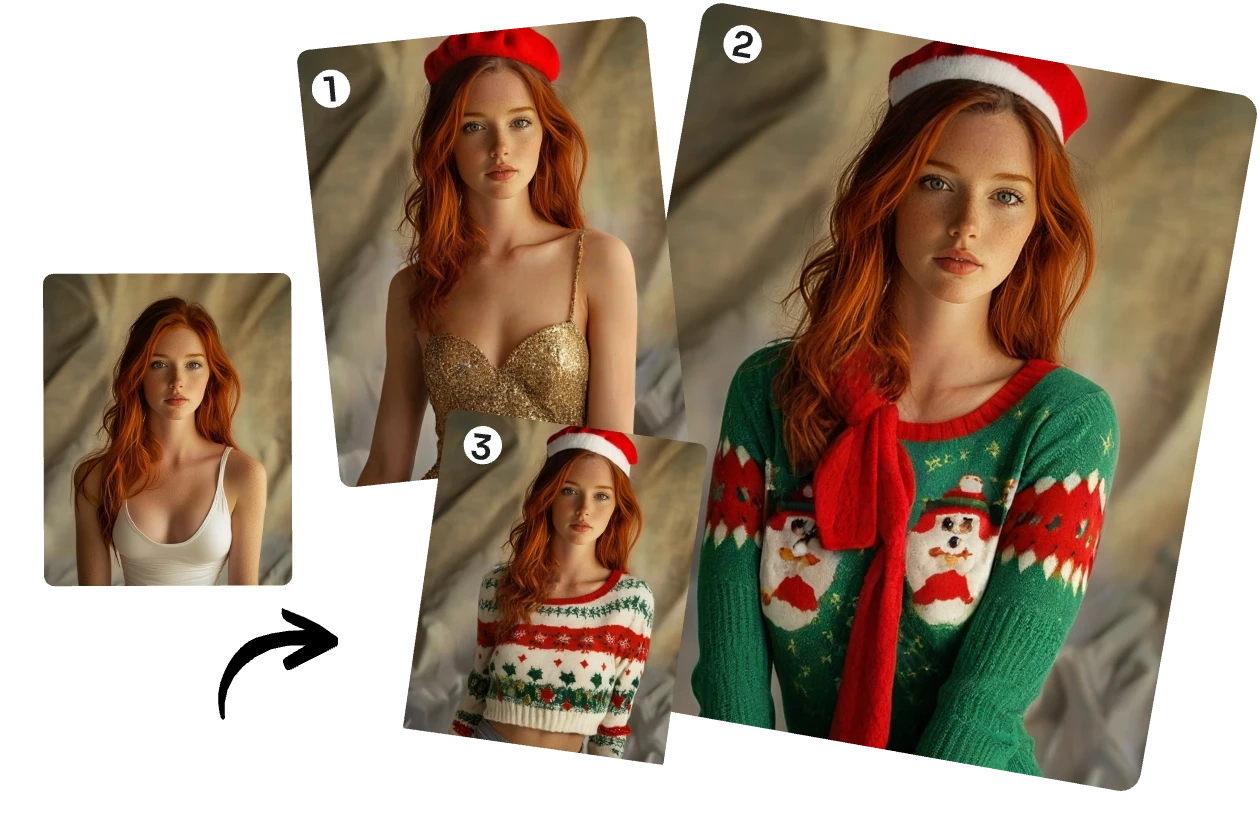 自定义你的圣诞造型：配饰、风格、细节随心描述