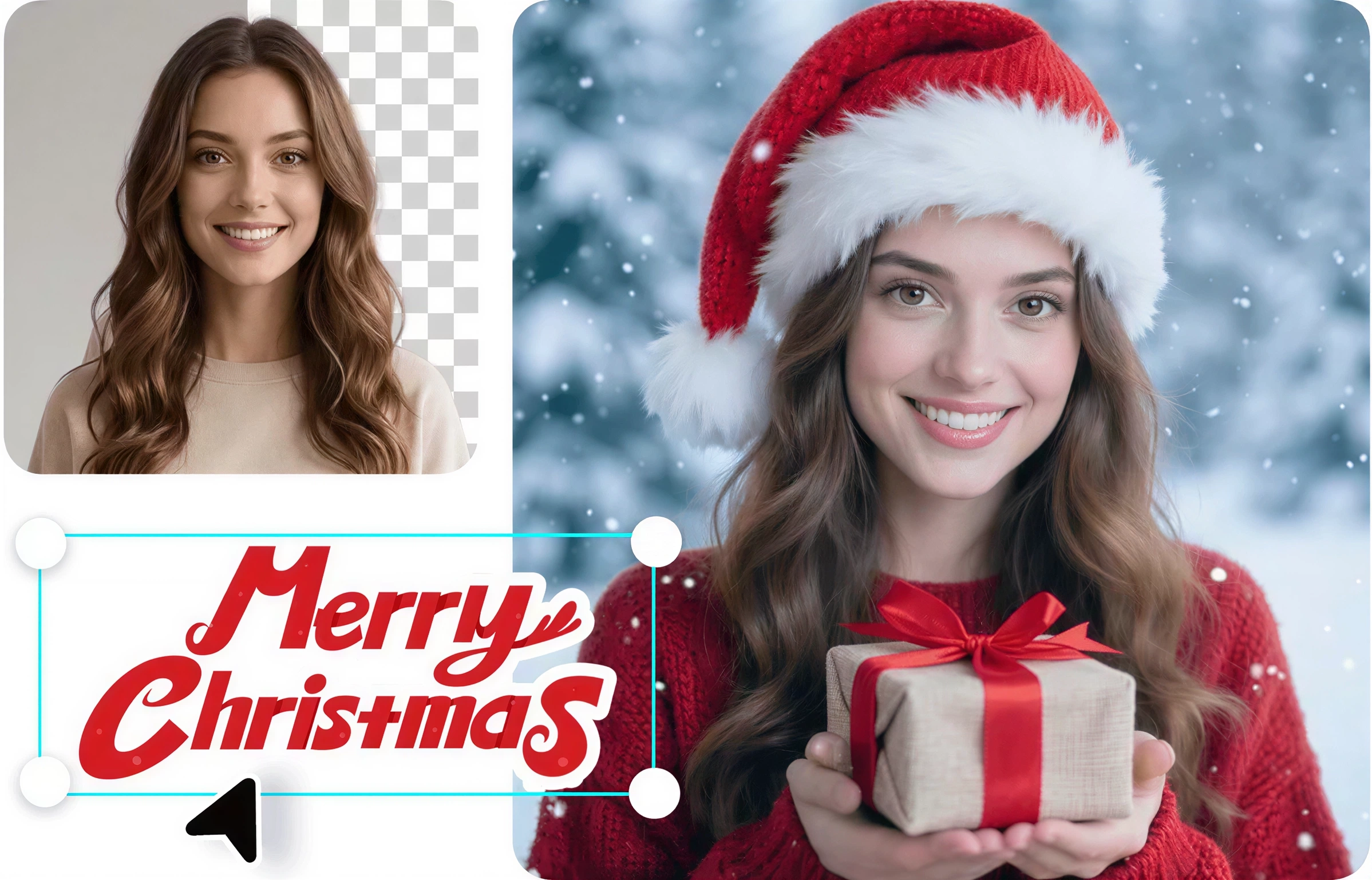 Transform Your Photo into Christmas Style with One Click
